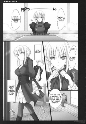 (C72) [UDON-YA (Kizuki Aruchu, ZAN)] BLACKxGOLD (Fate/hollow ataraxia) [English] [Fakku] [Decensored] - Page 6