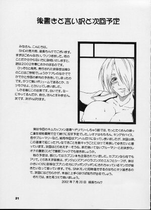 (C62) [SHD (Buchou Chinke, Hiromi)] Haijo Ninpouchou 9 (The King of Fighters) - Page 21