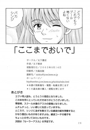 [Taishita Shoten] Koko Made Onite (Evangelion) - Page 25