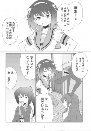 (C74) [Metamorphose (GUY)] Kyonko no kentai life wa 0 yo! (The Melancholy of Haruhi Suzumiya) - Page 7