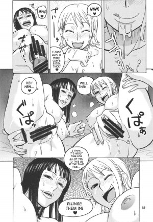 (C74) [ACID-HEAD (Murata.)] Nami no Koukai Nisshi EX NamiRobi 2 (One Piece) [English] [SaHa] - Page 19