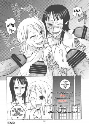 (C74) [ACID-HEAD (Murata.)] Nami no Koukai Nisshi EX NamiRobi 2 (One Piece) [English] [SaHa] - Page 27
