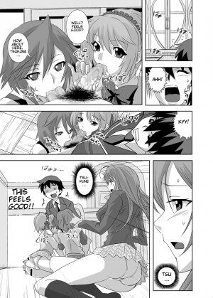 [COMIC1☆2] [Kamo Roosaazu (Oobanburumai)] Kapuchuu to Vampire (Rosario + Vampire) [English] - Page 7