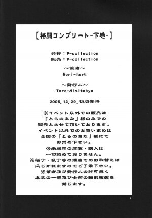 (C71) [P-collection (nori-haru)] Kakutou Complete Gekan (Street Fighter) - Page 3