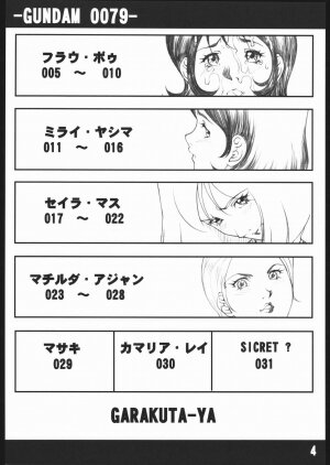 (CR35) [Garakuta-ya (Neko Gohan)] Gundam 0079-V1&2 (Mobile Suit Gundam) - Page 3