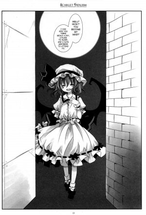 (Reitaisai 6) [CHRONOLOG, Rengaworks (Sakurazawa Izumi)] Scarlet Fatalism (Touhou Project) [English] [SaHa] [Incomplete] - Page 6