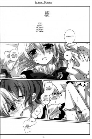 (Reitaisai 6) [CHRONOLOG, Rengaworks (Sakurazawa Izumi)] Scarlet Fatalism (Touhou Project) [English] [SaHa] [Incomplete] - Page 7