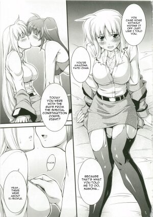 (C74) [PATRICIDE (John Sitch-Oh)] Anata ni Konya wa Wain o Furikake (Mahou Shoujo Lyrical Nanoha) [English] [Hentai-Translate] - Page 6