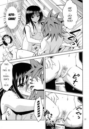 [Gangontou (Fukori)] Anoko-tachi ga Taihen na Koto ni Nattemasu (To LOVE-Ru) [English] {doujin-moe.us} - Page 36