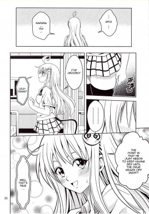 [Gangontou (Fukori)] Anoko-tachi ga Taihen na Koto ni Nattemasu (To LOVE-Ru) [English] {doujin-moe.us} - Page 49