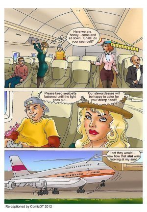 Milf Mom Porn Comics Captions - Mom Son on Plane - incest porn comics | Eggporncomics