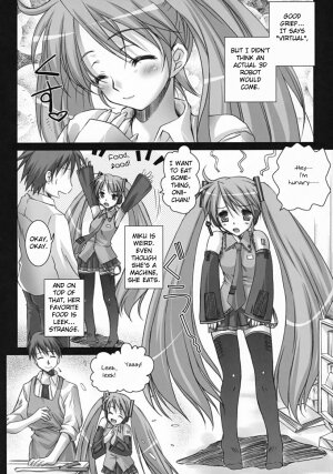 (C73) [Kaiki Nisshoku (Ayano Naoto)] Oscilloscope (Vocaloid) [English] [Hitsuyou] - Page 5