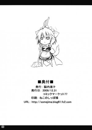 (C77) [Nounai Ekijiru (somejima)] Maid in Witch (Touhou Project) [English] [desudesu] - Page 25