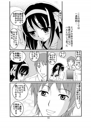 [Mousou Kai no Juunin wa Iki Teiru (Kan Danchi)] Suzumiya Haruhi-san no Kiken na Ai Taiken 2 (The Melancholy of Haruhi Suzumiya) - Page 10