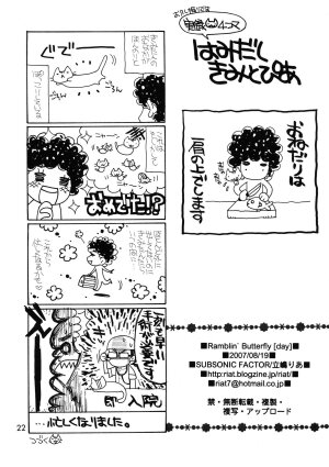 (C72) [Subsonic Factor (Tajima Ria)] Ramblin' Butterfly [day] (BLEACH) - Page 21