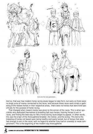 (C83) [Hyakki Yakou (Z-ton)] Centaur Musume de Manabu Hajimete no Thoroughbred | Learning With Centaur Girls: Introduction To The Thoroughbred [English] [4dawgz + Thetsuuyaku] - Page 5