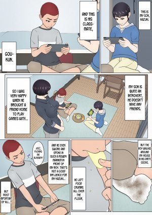 Musuko no Doukyuusei o Dorobou Atsukai Shite Shimatta Bakkari ni... ~Shitagi Feti no Warugaki ni Yowami o Nigirarete Shimatta Tsuyoki Mama~ - Page 4