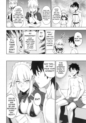 (C94) [LOFLAT (Prime)] Chaldea Soap SSS-kyuu Gohoushi Maid (Fate/Grand Order) [English] [wolfspitz] - Page 5