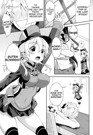 (C87) [Parin to Wareru (Neyonsan)] Teitoku o Dame ni Suru Prinz Eugen (Kantai Collection -KanColle-) [English] [constantly] - Page 5