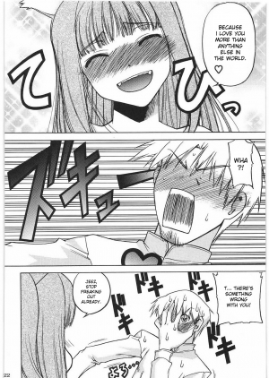 (C76) [Kacchuu Musume (Hisahiko, Shimamoto Harumi)] Smalt Leather (Spice and Wolf) [English] [desudesu] - Page 22