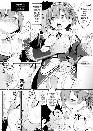 (C90) [Sniff Dogs (Ujiie Moku)] Barusu Observation Diary | Barusu Kansatsu Nikki (Re:Zero Kara Hajimeru Isekai Seikatsu) [English] [EHCOVE] - Page 4