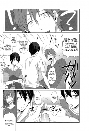 (Renai Jiyuugata! Osaka Taikai 2) [KH. (Yuki)] Ryote ni Haru. | A Haru in Both Hands. (Free!) [English] {Anneioux} - Page 4