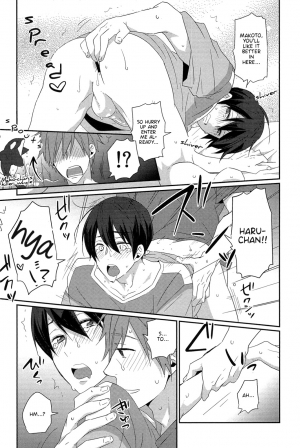 (Renai Jiyuugata! Osaka Taikai 2) [KH. (Yuki)] Ryote ni Haru. | A Haru in Both Hands. (Free!) [English] {Anneioux} - Page 12