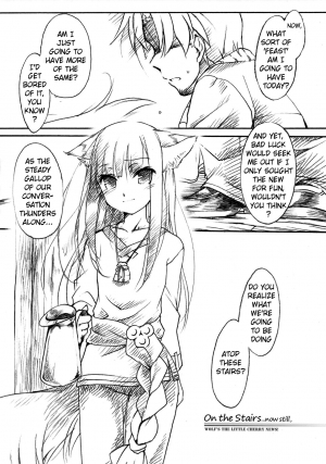  (COMIC1☆2) [Hina prin (Ikuta Takanon)] Ookami no Chotto H na Hanashi [Wolf and a Little Dirty Chat] (Ookami to Koushinryou [Spice and Wolf]) [English] ==Strange Companions==  - Page 4