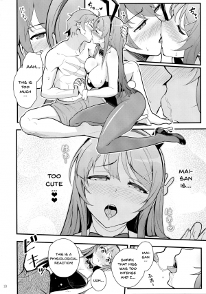 (C95) [Kayoudou (Matsuka)] Bunny Lovers (Seishun Buta Yarou wa Bunny Girl Senpai no Yume o Minai) [English] [Doujins.com] - Page 11