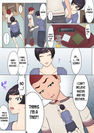 [Chaofan Chaofan] Musuko no Doukyuusei o Dorobou Atsukai Shite Shimatta Bakkari ni... ~Shitagi Feti no Warugaki ni Yowami o Nigirarete Shimatta Tsuyoki Mama~ [English] [desudesu] - Page 15