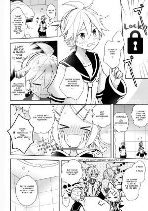 (Kagamine Kotoha!) [Wonderland (Suzumi)] Issho no Ofuton de Nenai to Derarenai Heya [Seijin Mukai] (VOCALOID) [English] - Page 4
