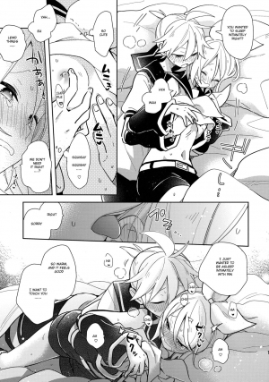 (Kagamine Kotoha!) [Wonderland (Suzumi)] Issho no Ofuton de Nenai to Derarenai Heya [Seijin Mukai] (VOCALOID) [English] - Page 11