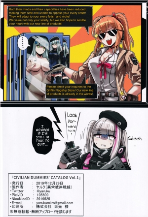 (C97) [ijou higan sensen (Yaruku)] Civilian Dummies' Catalog Vol.1 (Girls' Frontline) [English] {Doujins.com} - Page 22