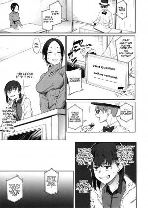 (C97) [Pikorin! (Spiritus Tarou)] Ero to Tsukkomi ~Ero Quiz Hen~ [English] [Nisor] - Page 9