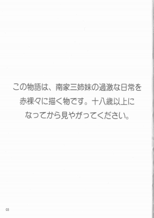 (C74) [Hakueki Shobou (A-Teru Haito)] Ura Minami-ke (Minami-ke) [English] [desudesu] - Page 3