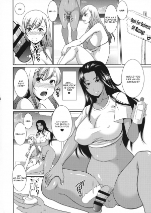 (Futaket 15.5) [Andorogynous (Kiyose Kaoru)] Nurunuru Esthe o Sarete Kando ga Agatte Zecchou Kimakutte Shimau Futanari Musume [English] [Brolen] - Page 7