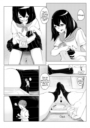  [marushamo] Sachie-chan wa Chiisakushitai | Sachie-chan Wants to Make Him Smaller (Part 1 and 2) [English] [JasmineTea]  - Page 10