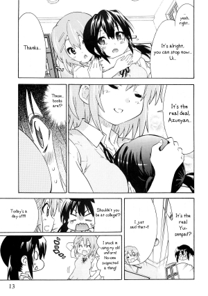 (C80) [Umihan (Ootsuka Shirou)] YURI-ON! #1 Mesomeso Azunyan! (K-ON!) [English] {/u/ scanlations} - Page 13