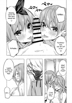 [Sawaraya Shoten (Sahara Gensei)] Hanayome no Kakuritsu | Chance to be a Bride (Gotoubun no Hanayome) [English] - Page 21