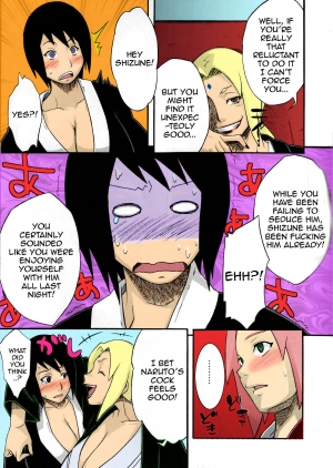 (COMIC1☆4) [Karakishi Youhei-dan Shinga (Kanenomori Sentarou, Sahara Wataru)] Bakuchi Butai | Gambler's Stage (Naruto) [English] {doujin-moe.us} [Colorized] - Page 6