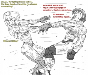  [Allesey] Boxing Girls Katie vs. Liz Rounds 1-4 (English) Plus Bonus Sisters Round  - Page 35