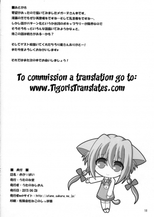 (COMIC1☆7) [Utanone Dou (Utanone Sion)] Mega☆Pai | Mega☆Tits (Mahou Shoujo Lyrical Nanoha) [English] [Tigoris Translates] - Page 19