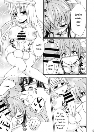 (COMITIA112) [Punisher Punishment (Panimi)] A Big-Tig Twintail Girl gets Screwed by Two Futanari Girls [English] - Page 13