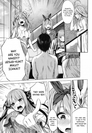 (C96) [Sawaraya Shoten (Sahara Gensei)] Gotoubun no Sorayume | A Five-Part Fantasy (Gotoubun no Hanayome) [English] - Page 12