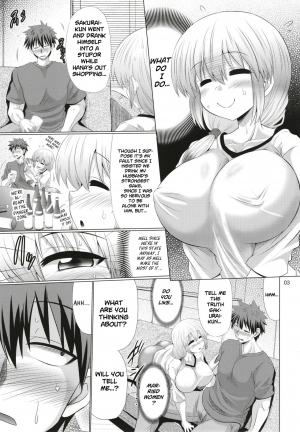  (C96) [Macchadokoro (Warashibe)] Uzaki-chan Oyako wa Sukebe Shitai! | I Want to Lewd the Mother and Daughter Uzaki-chan! (Uzaki-chan wa Asobitai!) [English] [Roadwarior2]  - Page 4