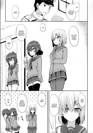 (C91) [Nekonokone (Takeyuu)] Hamakaze to H na Shiseikatsu (Kantai Collection -KanColle-) [English] [constantly] - Page 6