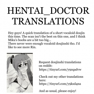 (C88) [Chokudoukan (Hormone Koijirou)] Owabi Bon (Vocaloid) [English] [Hentai_Doctor] - Page 10