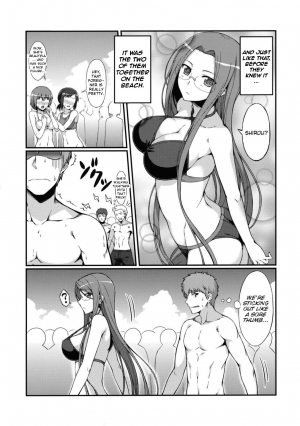  (C81) [S.S.L (Yanagi)] Rider-san to Kaisuiyoku. | Rider-san and the Beach (Fate/stay night) [English] [doujin-moe.us}  - Page 7