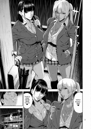 (COMIC1☆9) [JACK-POT (Jyura)] Nyuugi Senyou Shimai | Exclusive Titty-Fuck Sisters [English] [doujin-moe.us] - Page 3