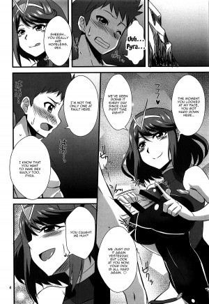 (COMIC1☆14) [Take Out (Zeros)] Homura to Hikari (Xenoblade Chronicles 2) [English] [Doujins.com] - Page 4